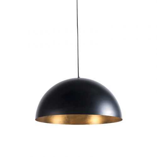 Smart hanglamp zwart met goud 50 cm incl. Wifi G125 - Magna Eco