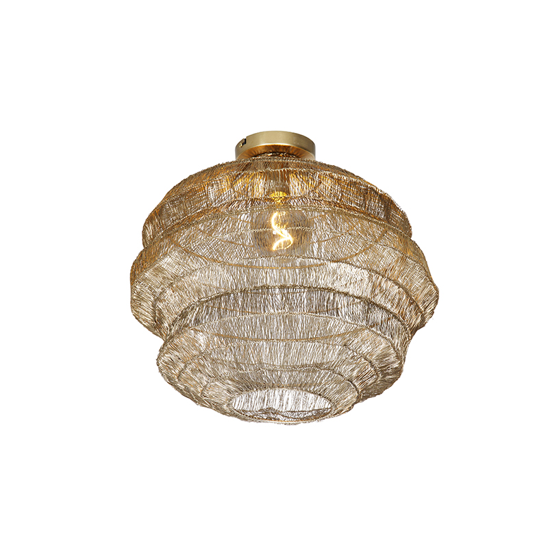 Oosterse plafondlamp goud 45 cm - Vadi