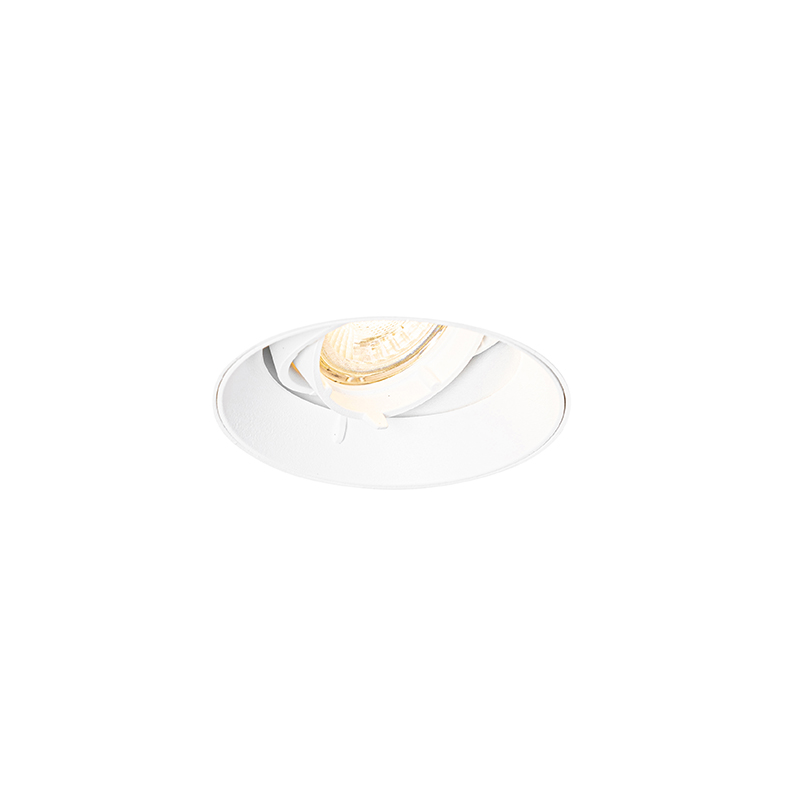 Moderne inbouwspot wit GU10 rond trimless - Oneon