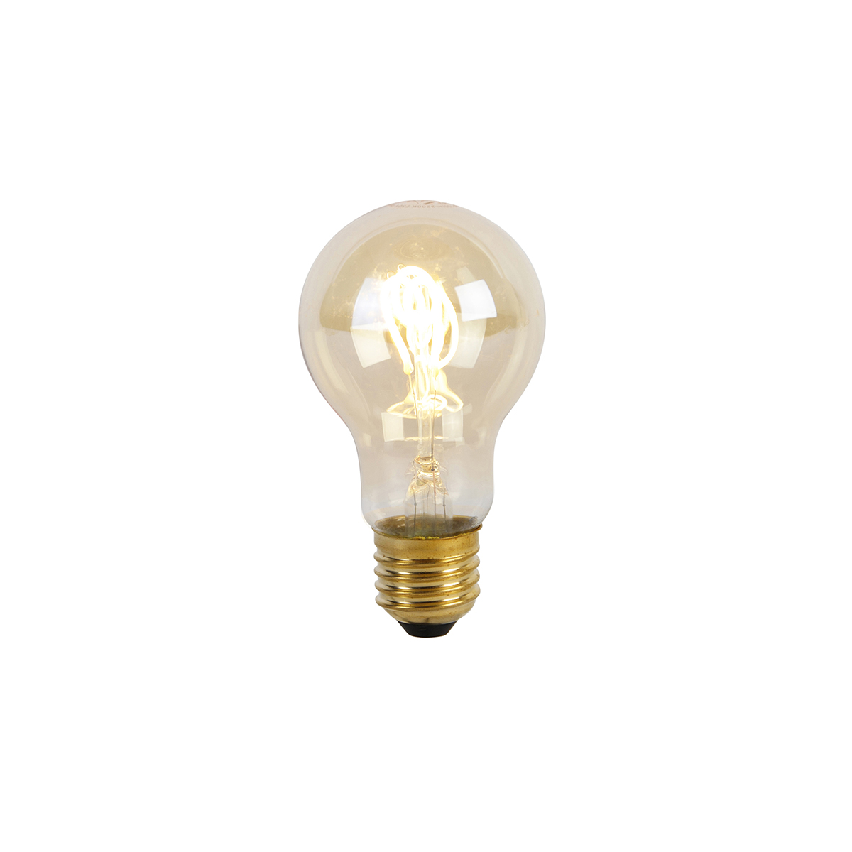 E27 LED lamp spiraal filament A60 goldline 2W 150 lm 2200K