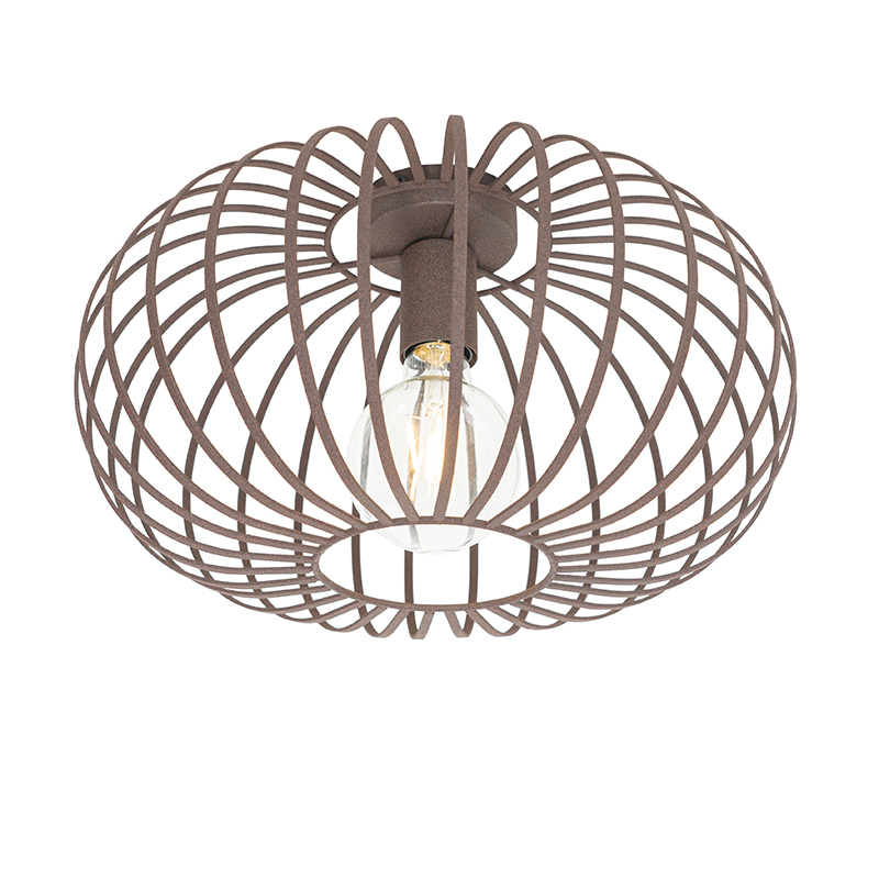 Design plafondlamp roestbruin 39 cm - Johanna