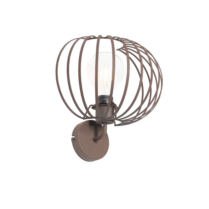 Design wandlamp roestbruin 30 cm - Johanna