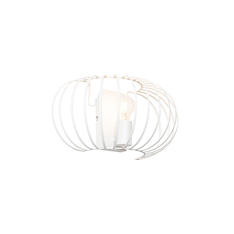 Design wandlamp wit 39 cm - Johanna