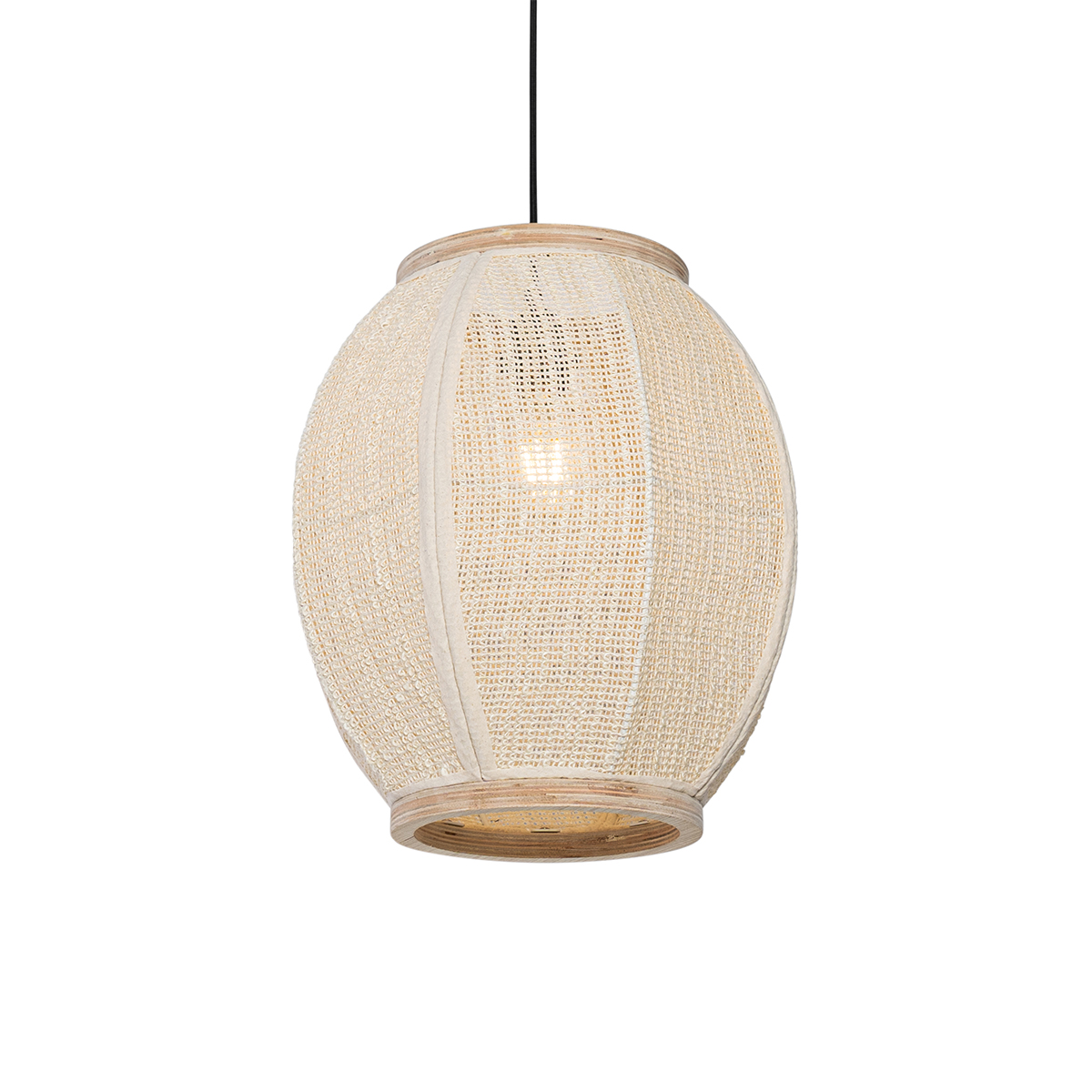 Oosterse hanglamp naturel 35 cm - Rob