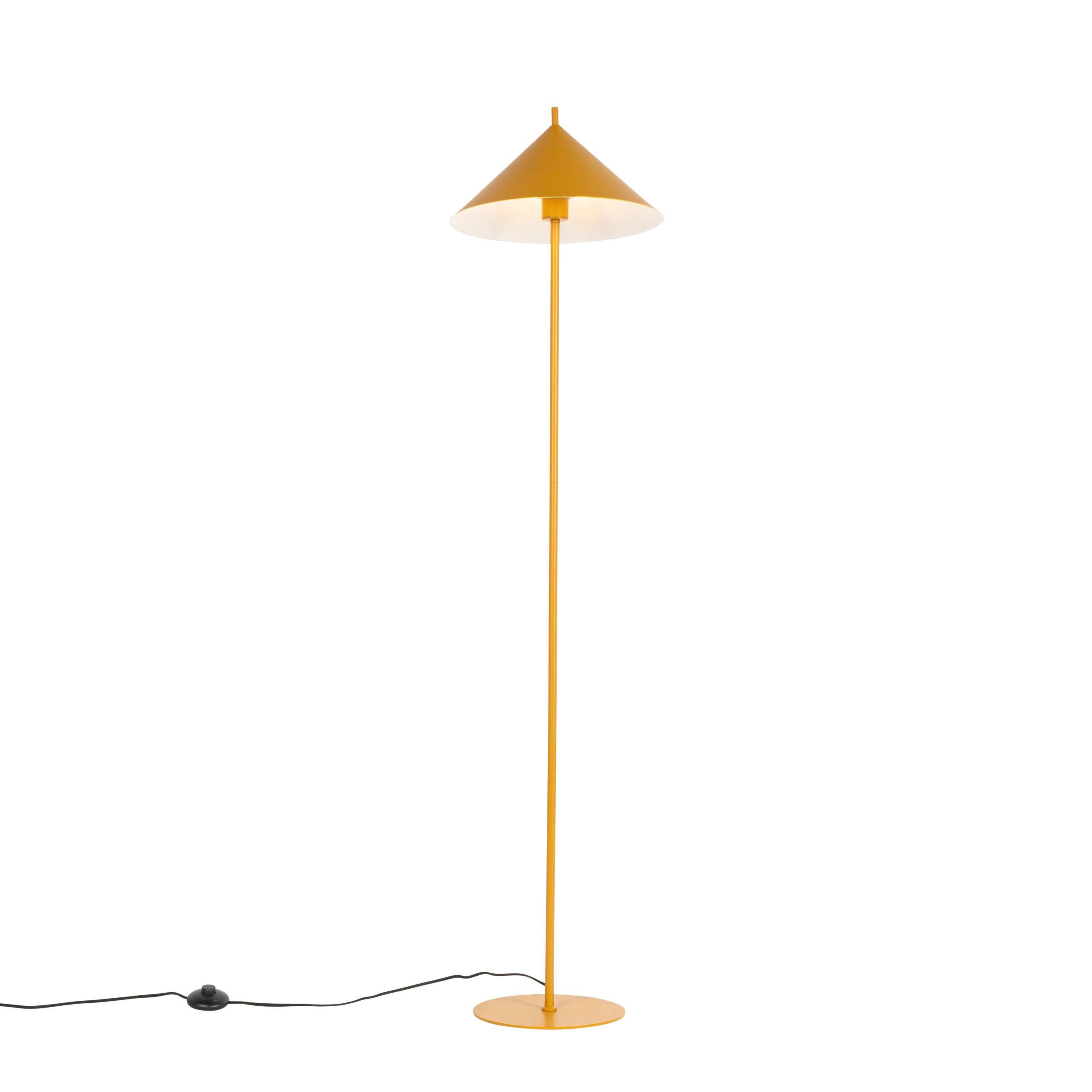 Design vloerlamp geel - Triangolo