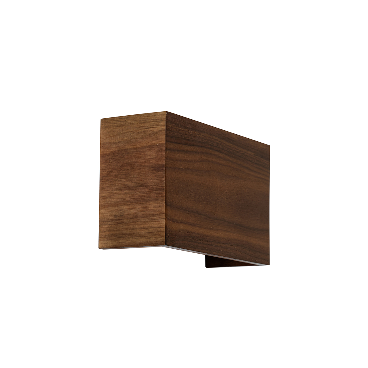 Landelijke wandlamp walnoot hout - Otan