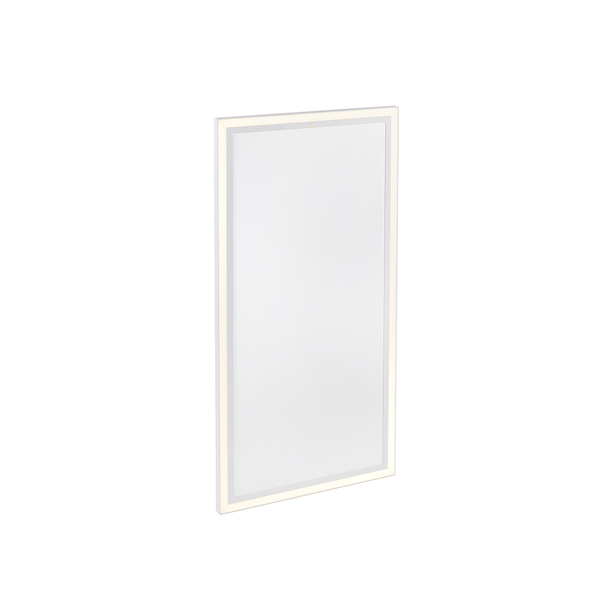 Ceiling heating panel white rectangular incl. LED with remote control - Nelia