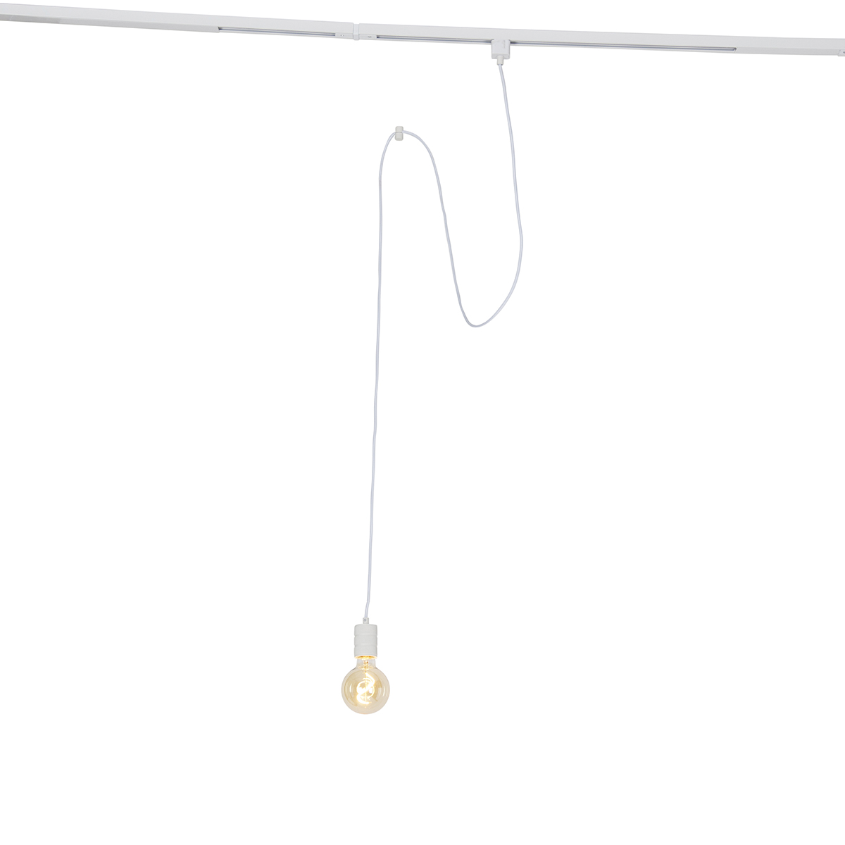 Hanglamp met rail ophanging wit - Cavalux