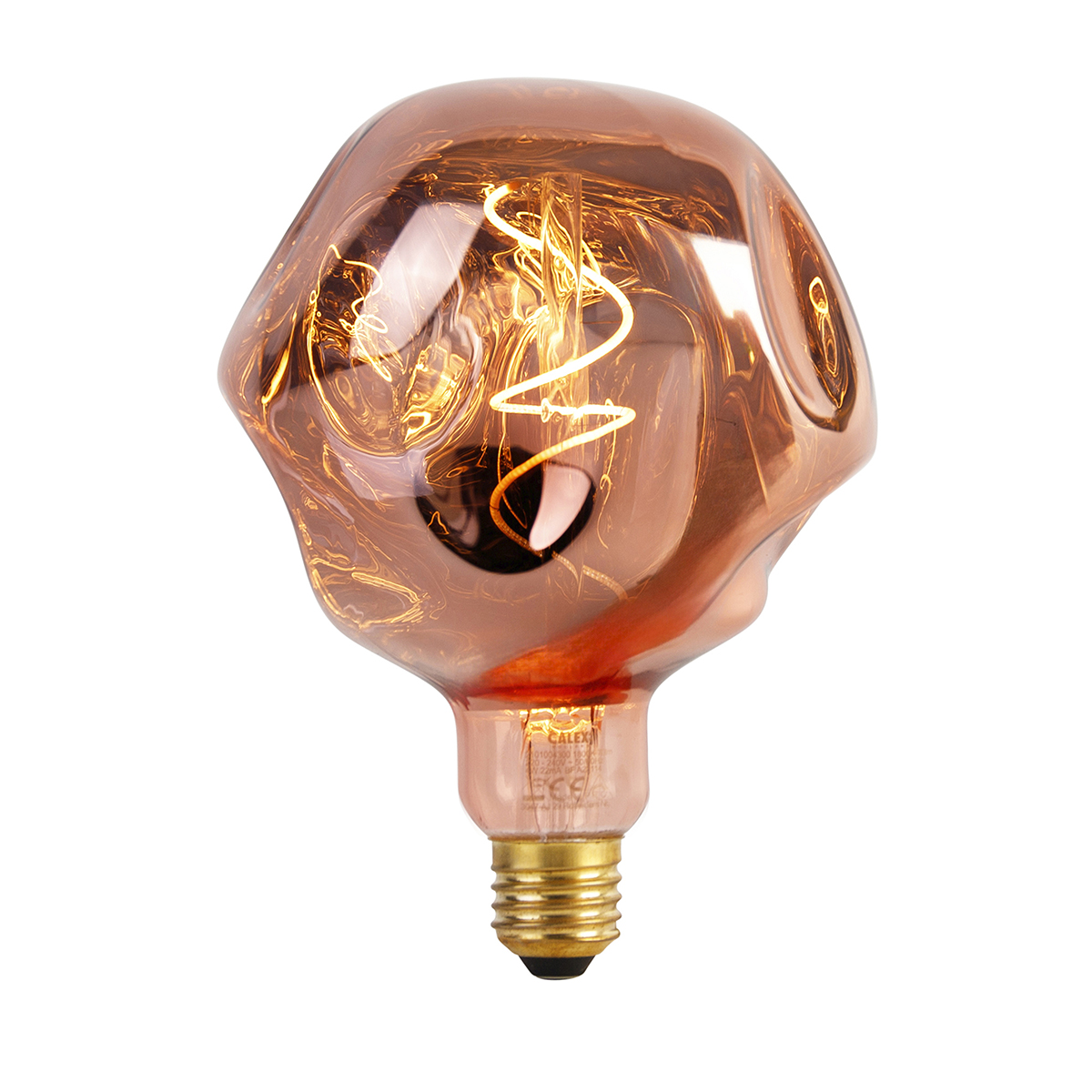 E27 dimbare LED lamp G125 Roze 4W 70 lm 1800K