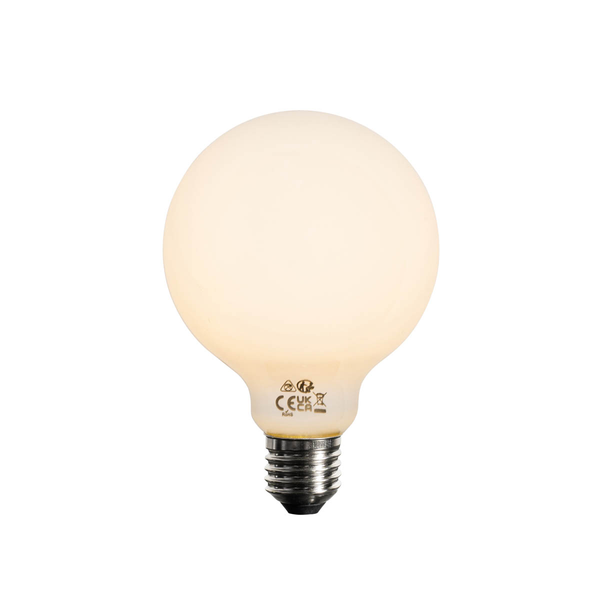 E27 dimbare LED lamp opaal G95 5W 450 lm 2200K