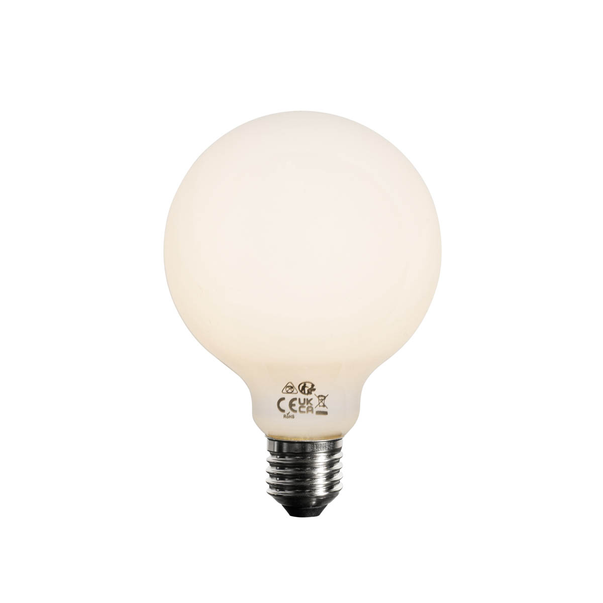 E27 dimbare LED lamp opaal G95 5W 450 lm 3000K