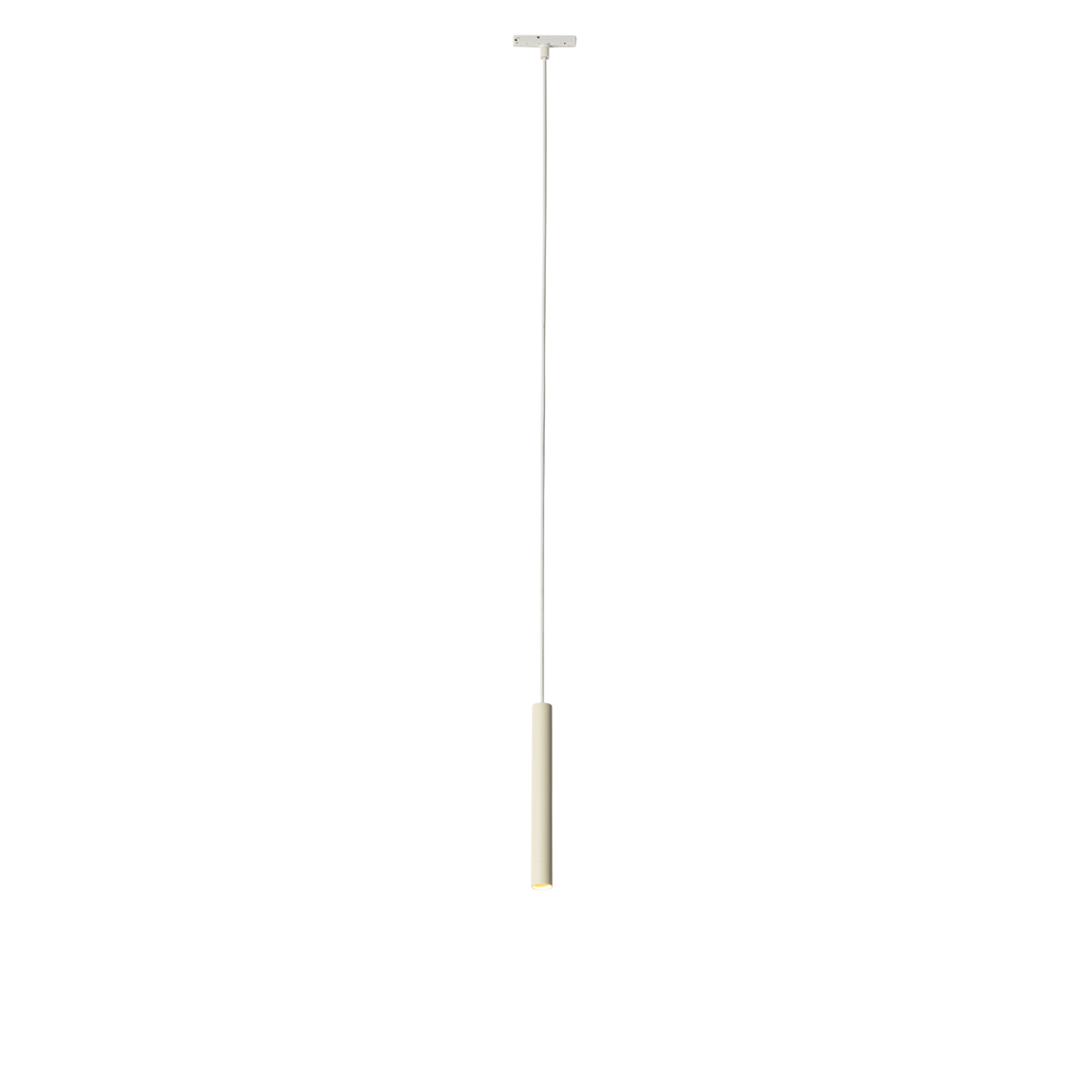 Moderne hanglamp wit beige voor railsysteem 1-fase - Slimline Keno