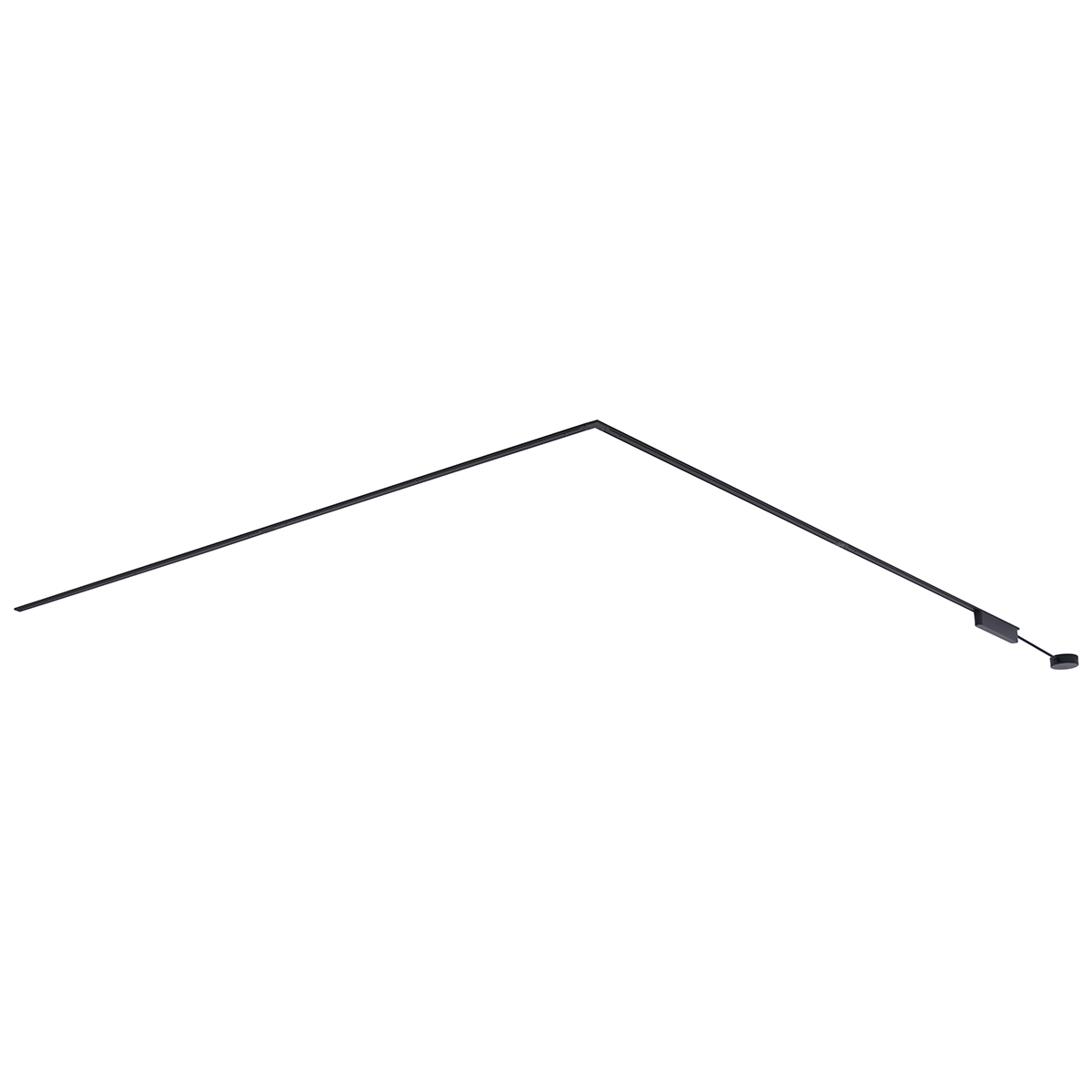 Moderní kolejnicový systém černý 1-fázový 400 cm - Magnetic