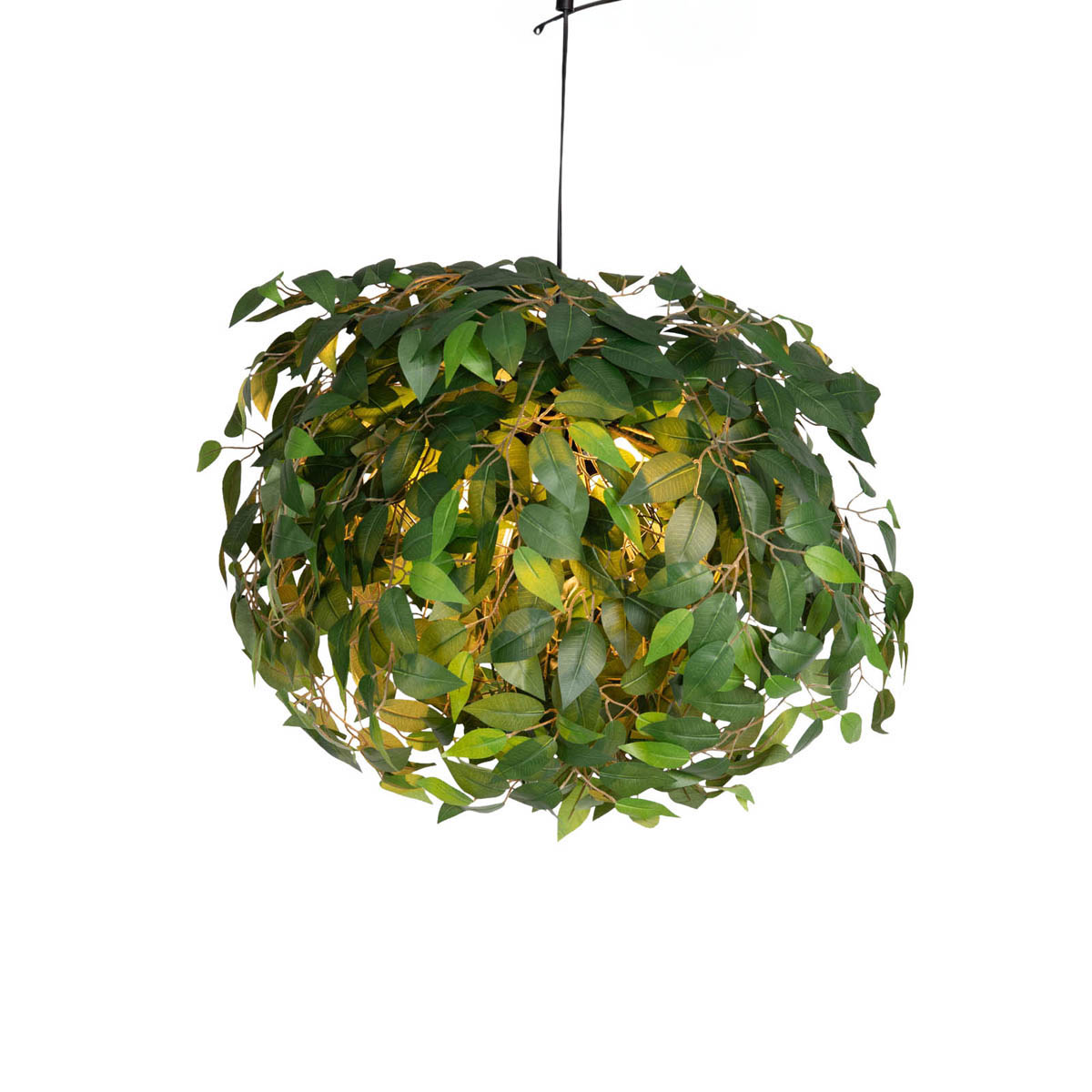 Bohemian plafondlamp groen 3-lichts - Leavy